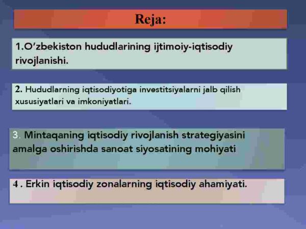 Davlatning mintaqaviy siyosati va hududlar rivojlanishining istiqbollari - Image 2