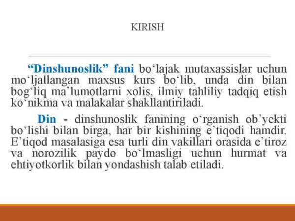Dinning ijtimoiy madaniy hodisa sifatidagi ahamiyati - Image 3