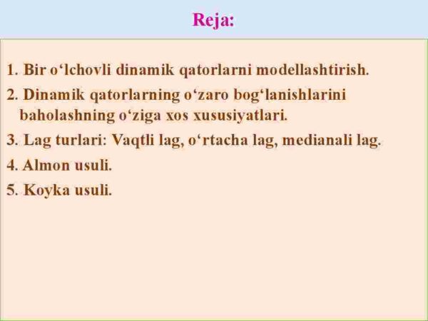 Dinamik ekonometrik modelllar - Image 2