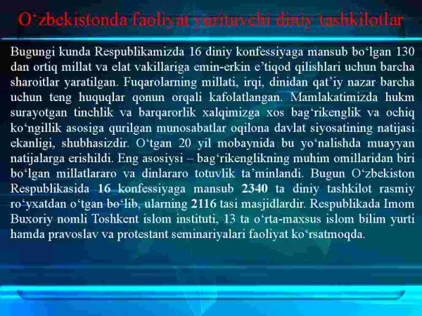 O'zbekistonda faoliyat yurituvchi diniy tashkilotlar. Kiber makonda diniy e'tiqod targ'ibotining ijtimoiy xavfi - Image 3