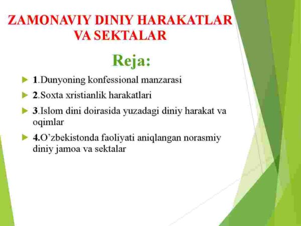 Zamonaviy diniy harakatlar va sektalar