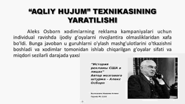 Fikrlarni yaratish: "Aqliy hujum" - Image 4