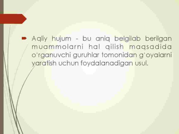 Fikrlarni yaratish:  "Aqliy hujum" metodi - Image 3