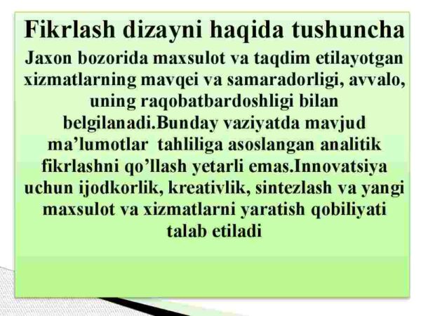 Fikrlash dizayni (Design thinking) - Image 3