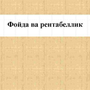 Foyda va rentabellik