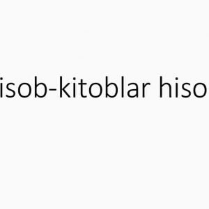 Hisob-kitoblar hisobi