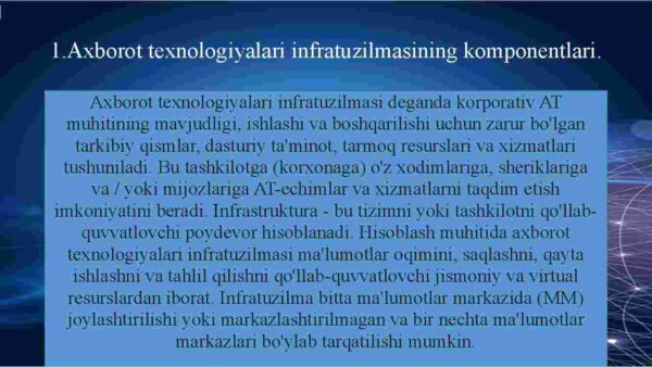 Axborot texnologiyalarining infratuzilmalari - Image 3