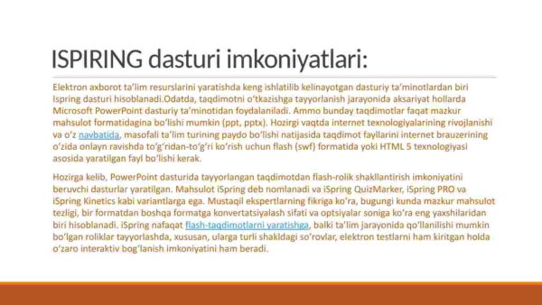 ISPRING dasturi va uning imkoniyatlari - Image 3