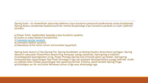 ISPRING dasturi va uning imkoniyatlari - Image 4