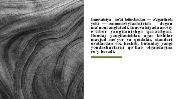 Innovatsion iqtisodiyotning umumiy asoslari. Innovatsiya nazariyasi: texnologiya va samaradorlik. - Image 3