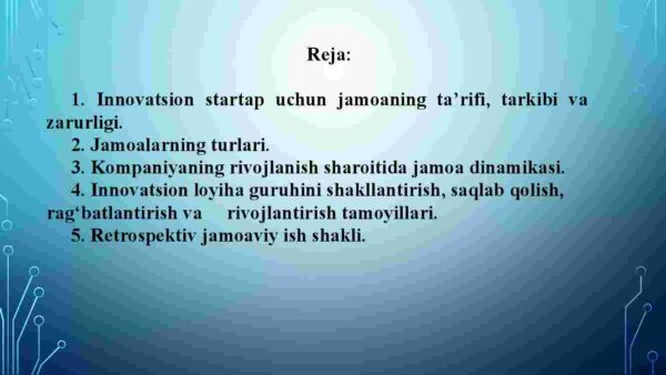 Innovatsion loyiha jamoasi: startapdan korporatsiyagacha - Image 2
