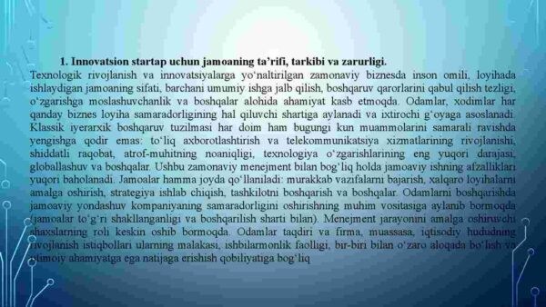 Innovatsion loyiha jamoasi: startapdan korporatsiyagacha - Image 3