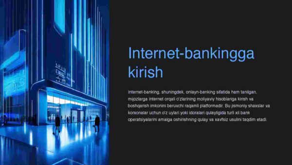 Internet-bankingga kirish