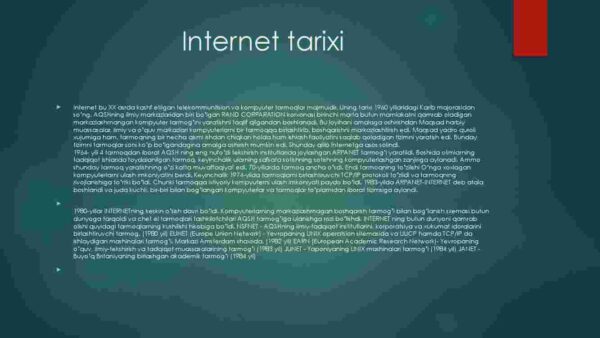 Internet va uning rivojlanish tarixi - Image 3