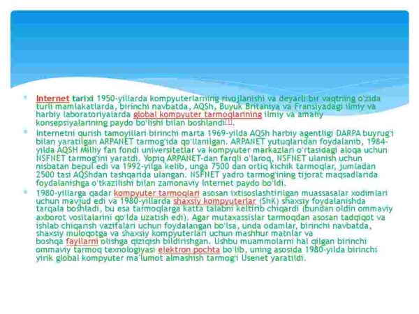 Internet va uning rivojlanish tarixi - Image 4
