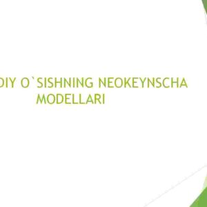 Iqtisodiy o'sishning neokeynscha modellari