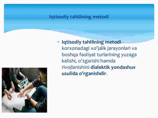 Iqtisodiy tahlilning metodi va usullari - Image 4