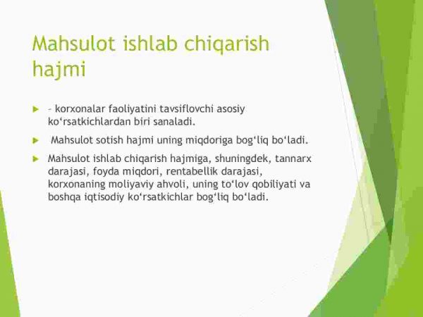 Xo'jalik yurituvchi sub'ektlarning mahsulot ( ish, xizmat ) ishlab chiqarish va sotish hajmini tahlili - Image 3