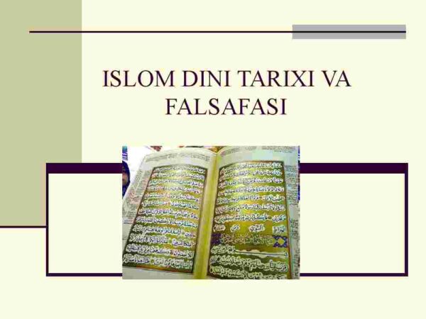 Islom dini tarixi va falsafasi