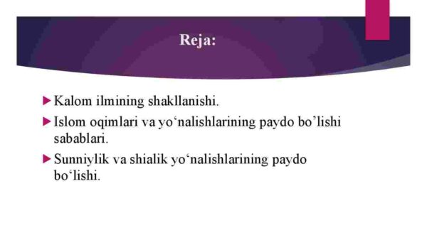 Islom dinining aqidaviy yo'nalishlari va maktablari - Image 2