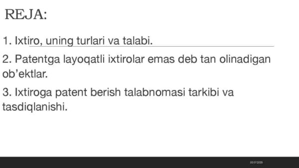 Ixtiro patenti va litsenziyalash - Image 2