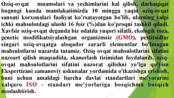 Gilaballashuv sharoitida jahon oziq-ovqat bozorida o'zgarishlar - Image 3