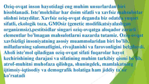 Gilaballashuv sharoitida jahon oziq-ovqat bozorida o'zgarishlar - Image 4