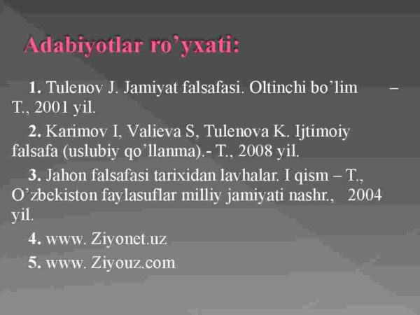 Jamiyat va inson falsafasi - Image 3