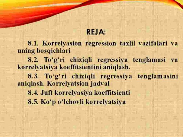Korrelyatsion va regression taxlil - Image 2