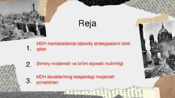 MDH mamlakatlarining rivojlanish siyosati - Image 2
