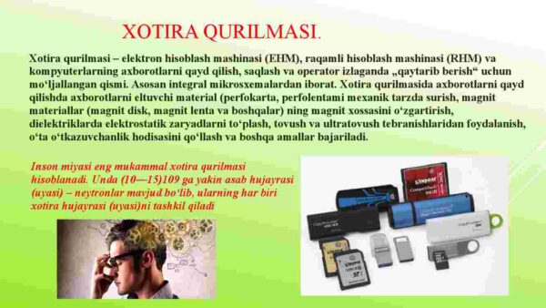 Ma'lumotlarni saqlash. Bitlar va baytlar - Image 3