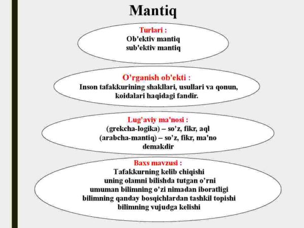 Mantiq bilish nazariyasining tadqiqot obyekti - Image 4