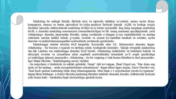 Marketingning ijtimoiy – iqtisodiy asoslari - Image 4
