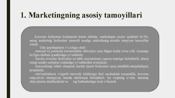 Marketingning funksiyalari, vazifalari va tamoyillari - Image 3