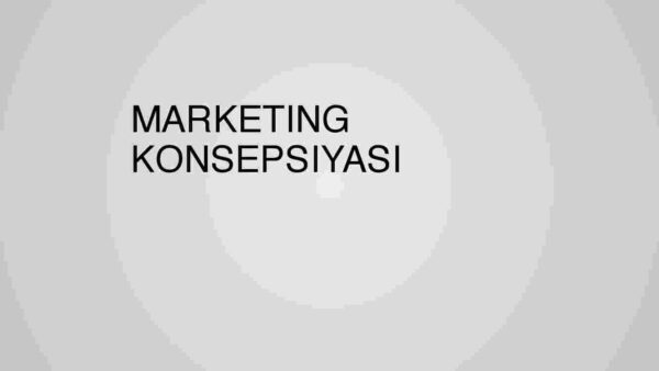 Marketing konsepsiyasi