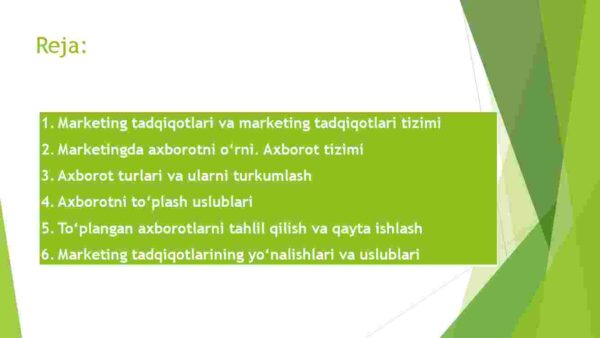Marketing tadqiqotlari va axborotlar tizimi - Image 2