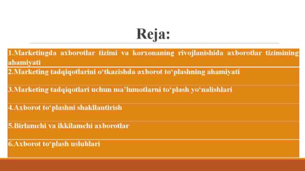Marketing tadqiqotlarida axborot to'plash usullari - Image 2