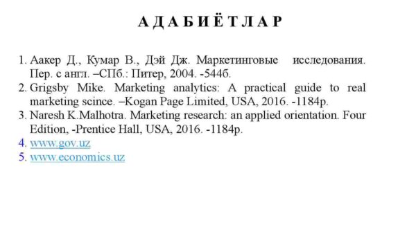Marketing tadqiqotlarida axborot to'plash usullari - Image 3