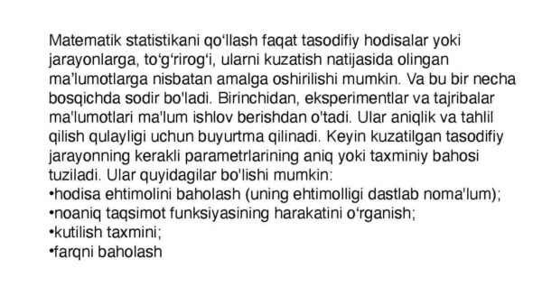 Matematik statistikanning asosiy tushunchalari - Image 4