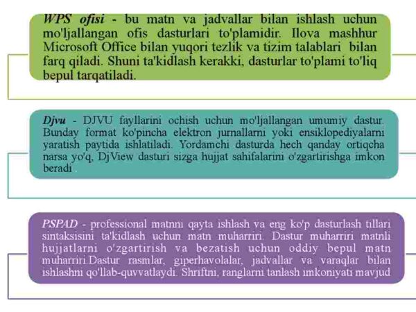 Matnli axborotlarni qayta ishlash texnologiyalari - Image 4