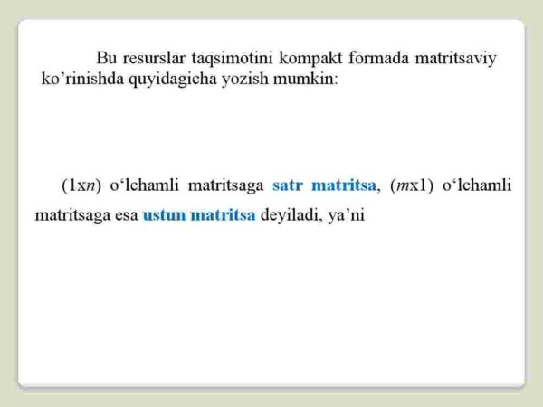  Matritsalar va ular ustida amallar. Determinantlar nazariyasi - Image 4