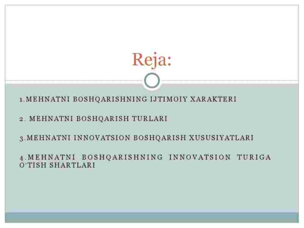 Mehnatni boshqarish usullari - Image 2