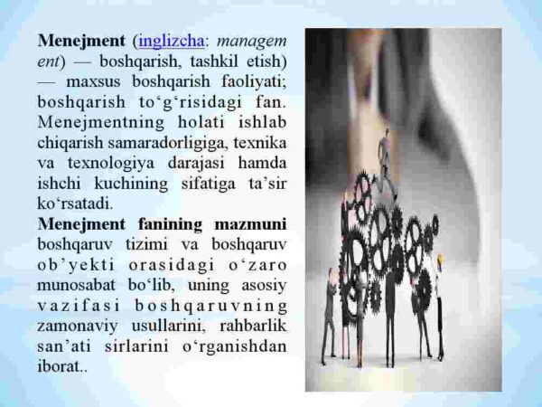 Menejmentning rivojlanish tarixi va hozirgi holati - Image 4