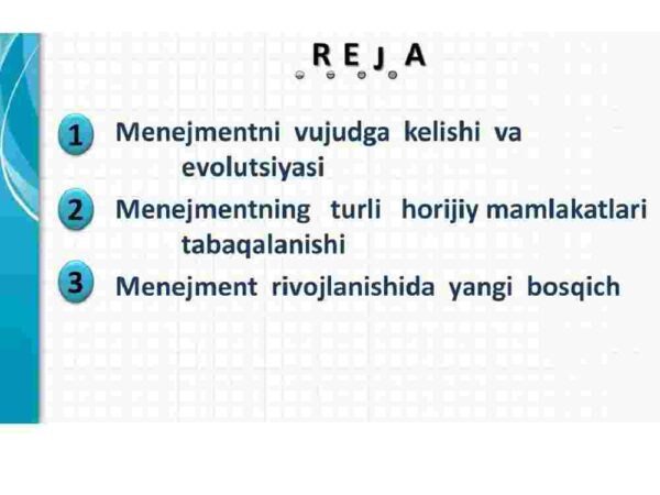 Menejmentning rivojlanish tarixi va hozirgi holati - Image 2