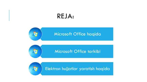 Microsoft Office (Microsoft Word, Power Point,va b.) dasturlarida electron hujjatlar yarata olish - Image 2