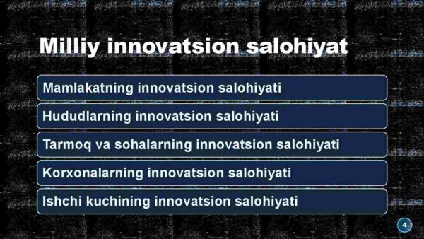 Milliy iqtisodiyotning innovatsion salohiyati va undan foydalanish - Image 4