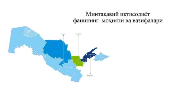 Mintaqaviy iqtisodiyot fanining mohiyati va vazifalari