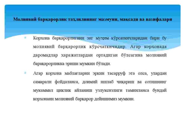 Moliyaviy barqarorlik tahlili - Image 3