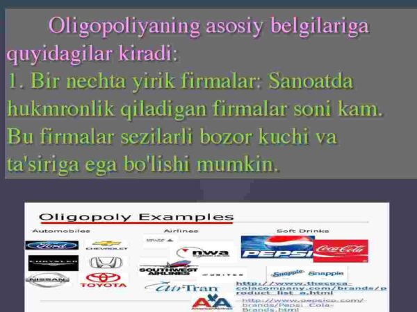 Oligopoliya va Monopolistik raqobat - Image 3