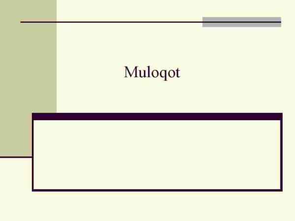 Muloqot